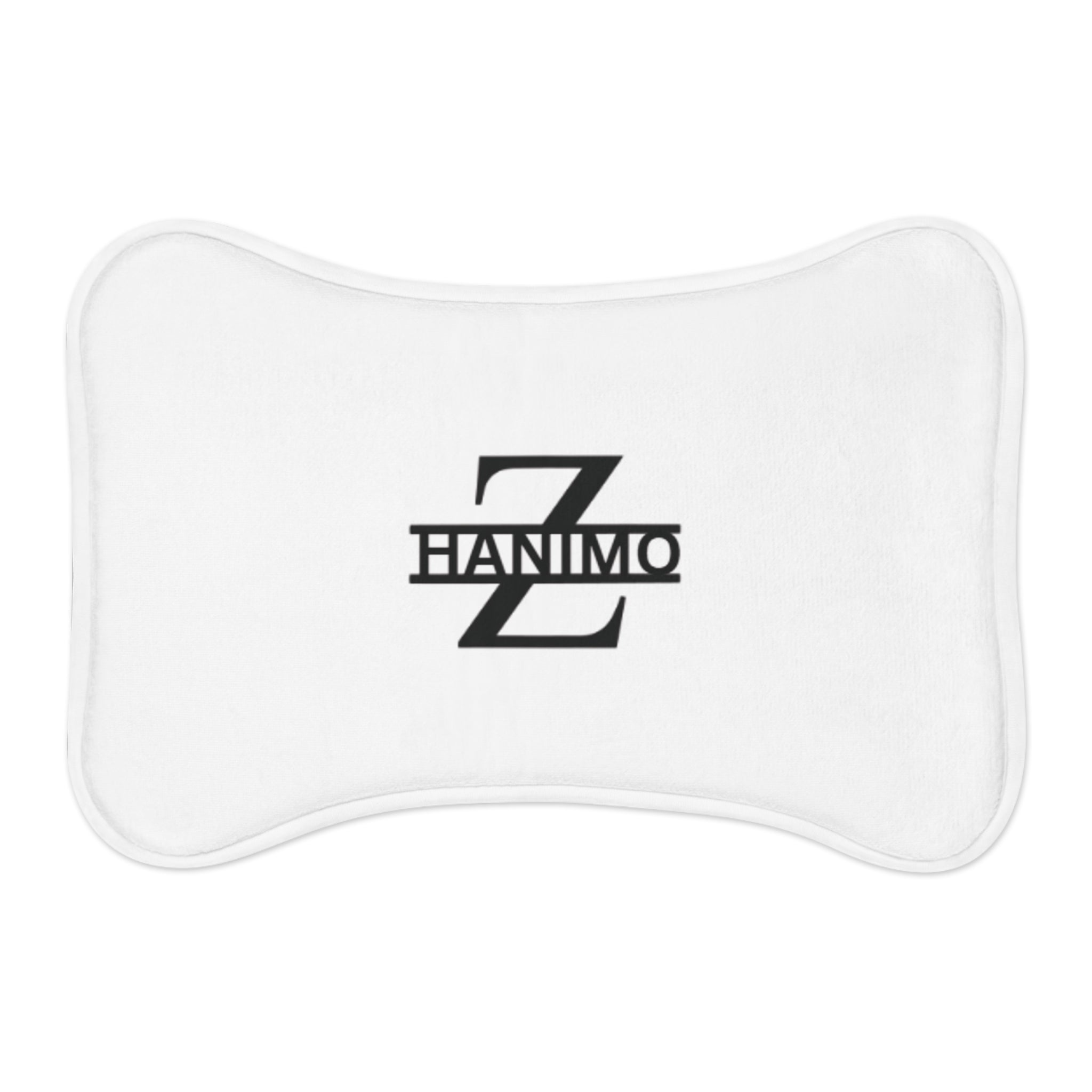 Tapis d'alimentation personnalisé pour animaux de compagnie — Monogramme « Z » avec texte HANIMO