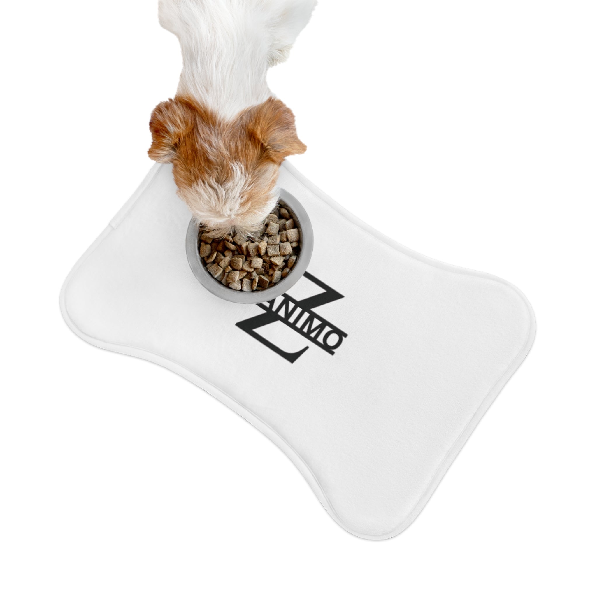 Tapis d'alimentation personnalisé pour animaux de compagnie — Monogramme « Z » avec texte HANIMO