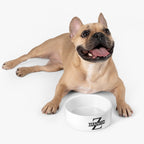 Gamelle pour animaux Monogram Z — Gamelle en céramique noire personnalisée avec logo « ZANIMO » pour chiens et chats