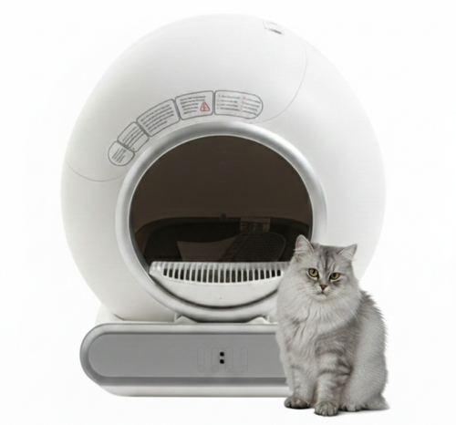 Litière automatique modèle blanc