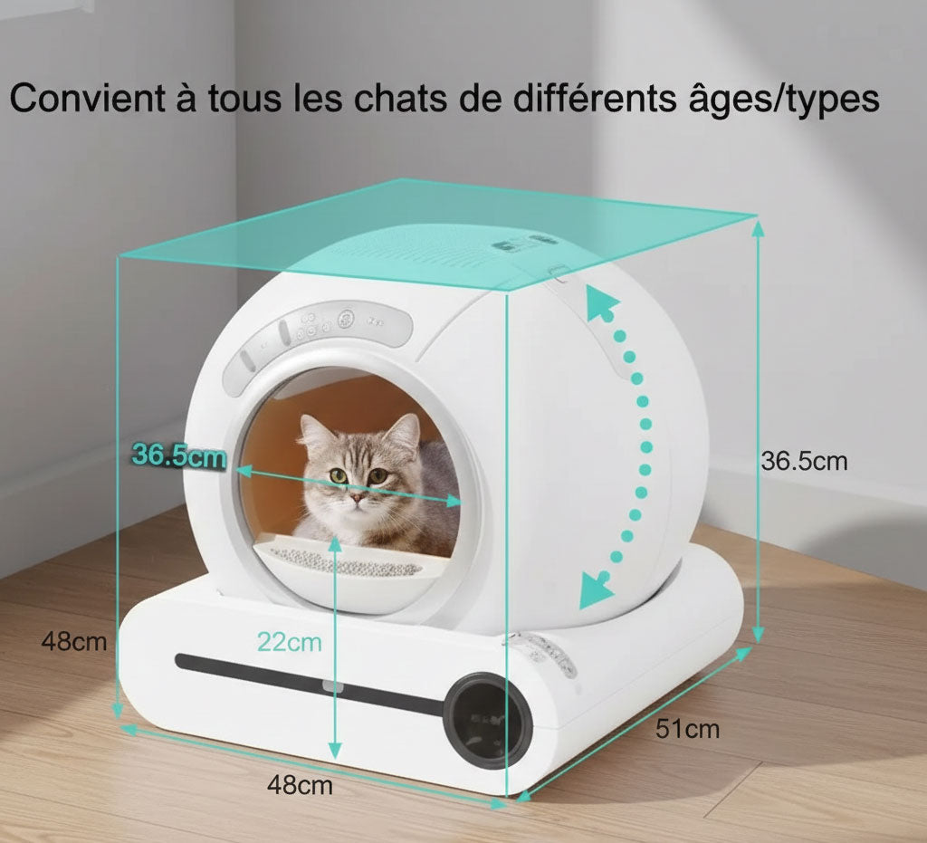 Litière automatique pour chat